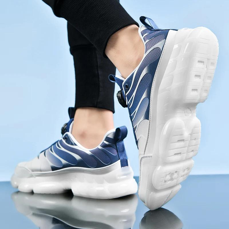 Custom Men Fashion Casual Sports Sneakers Rotary Knob Easy Wearing Lightweight Blank Running Walking Shoes for Women Trainers Training_voghion.com
