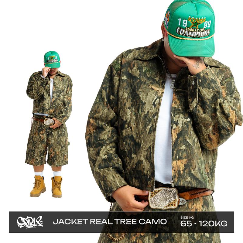 Spirix1x1 Áo Khoác Nam Nữ Đẹp Jacket Real Tree Camo Top Big Size Đi Chơi, Du lịch, Thể Thao Áo Khoác Mùa Hè Chống Nắng Zip Menswear