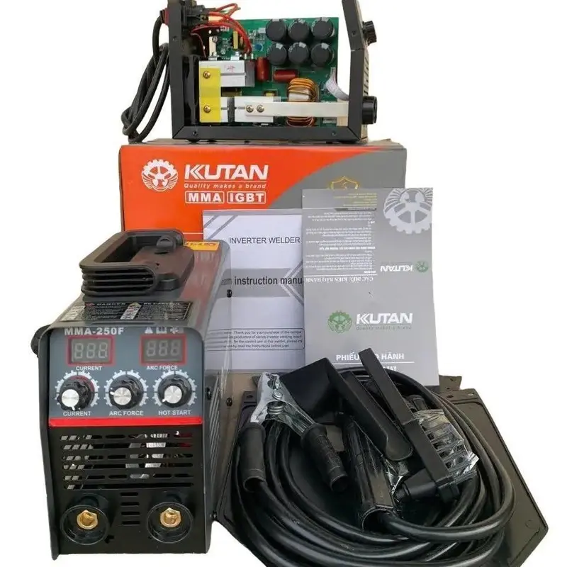 Máy Hàn Mini Chính Hãnh KUTAN MMA-250F 6 Tụ mới- Máy Hàn Que Cho Gia Đình, Tặng dây hàn đầy đủ) 1