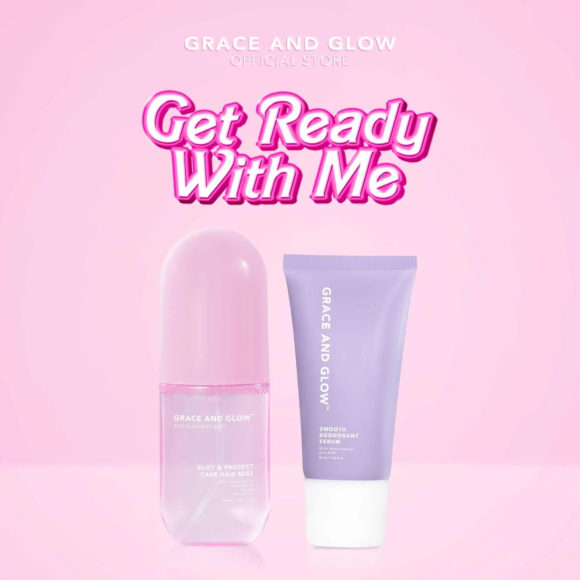 Buy 1 Take 1  Grace and Glow Deodorant + Perfume Hair Mist - Body Care Package 209ad