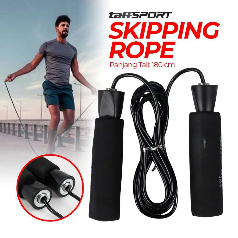 TaffSPORT Lompat Tali Skipping Speed Jump Rope Sports Weight