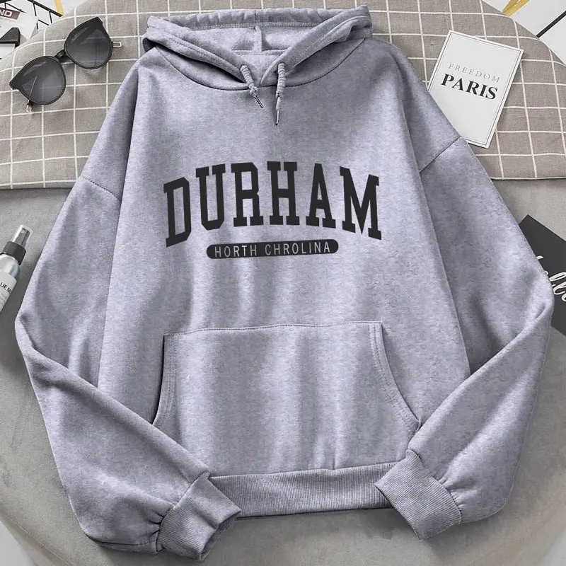 Áo Khoác Hoodie Unisex In DURHAM Có Mũ Chùm Form Rộng Hàn Quốc SL113 4