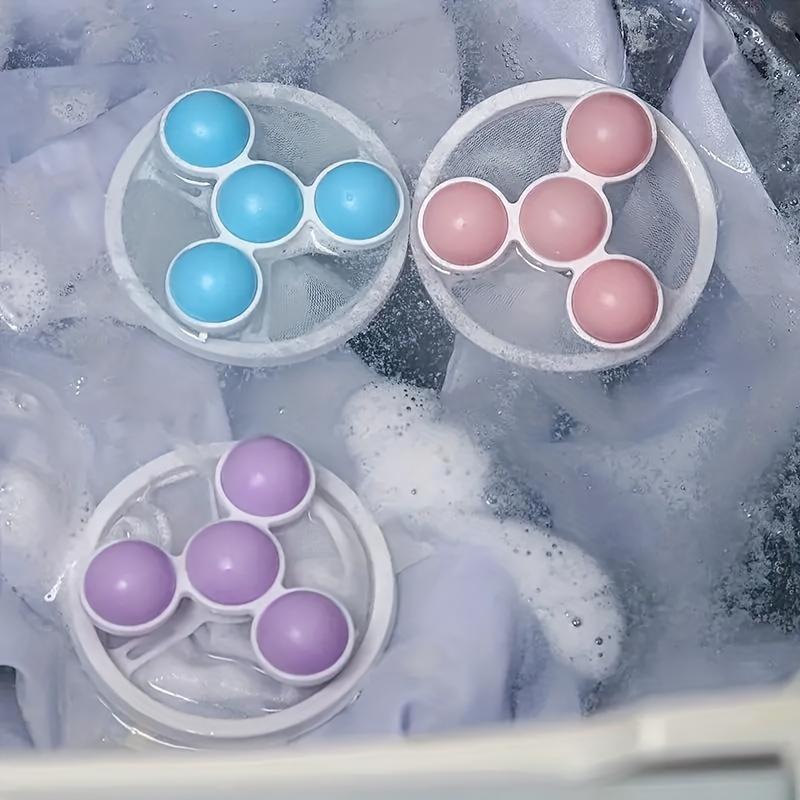 Túi Lưới Xơ Vải Nổi, Bộ 3 Cái, Cho Máy Giặt, Dụng Cụ Bắt Xơ Vải Cho Giặt Là, Tẩy Lông Thú Cưng, Túi Lọc Tóc Gia Dụng Có Thể Tái Sử Dụng, Lưới Bẫy Xơ Vải Máy Giặt, Đồ Dùng Vệ Sinh, Dụng Cụ Gia Đình