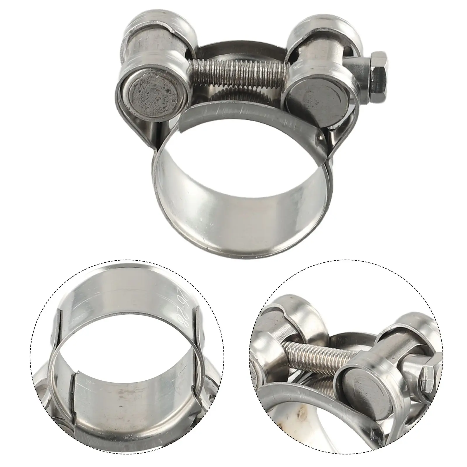 Kẹp Ống Thép Không Gỉ, Chịu Lực, Kẹp Ống Xả Bu Lông Chữ T, Kẹp Cố Định Ống, Kẹp Sửa Chữa Chốt Kim Loại, Dụng Cụ Phần Cứng