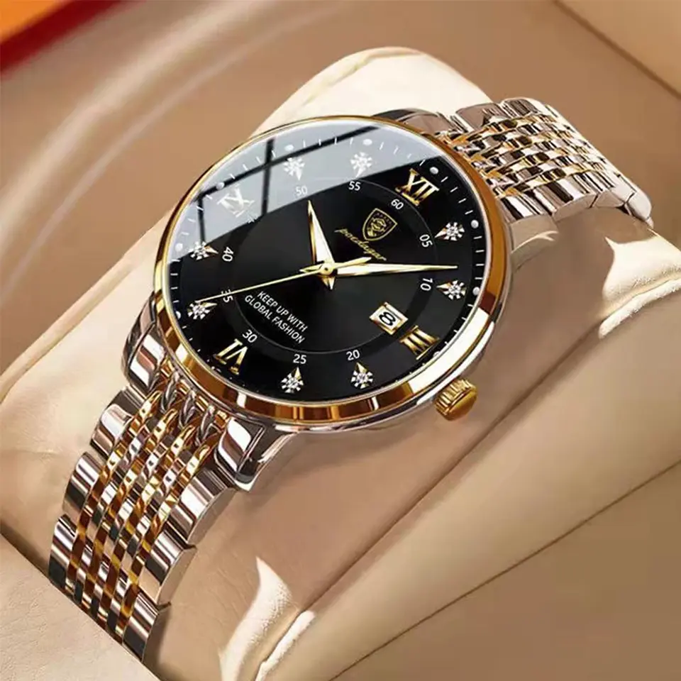 POEDAGAR Women Watches Luxury Fashion Ladies Quartz Watch Waterproof Luminous Date Stainless Stain Wristwatch Girlfriend. Gift