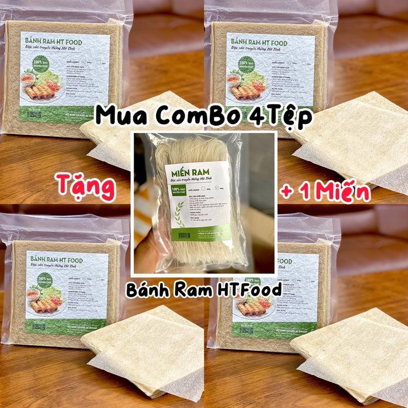 COMBO 4 TỆP BÁNH RAM HÀ TĨNH ( 2Kg ) + TẶNG 1 MIẾN RAM ( 200g ) - HT FOOD
