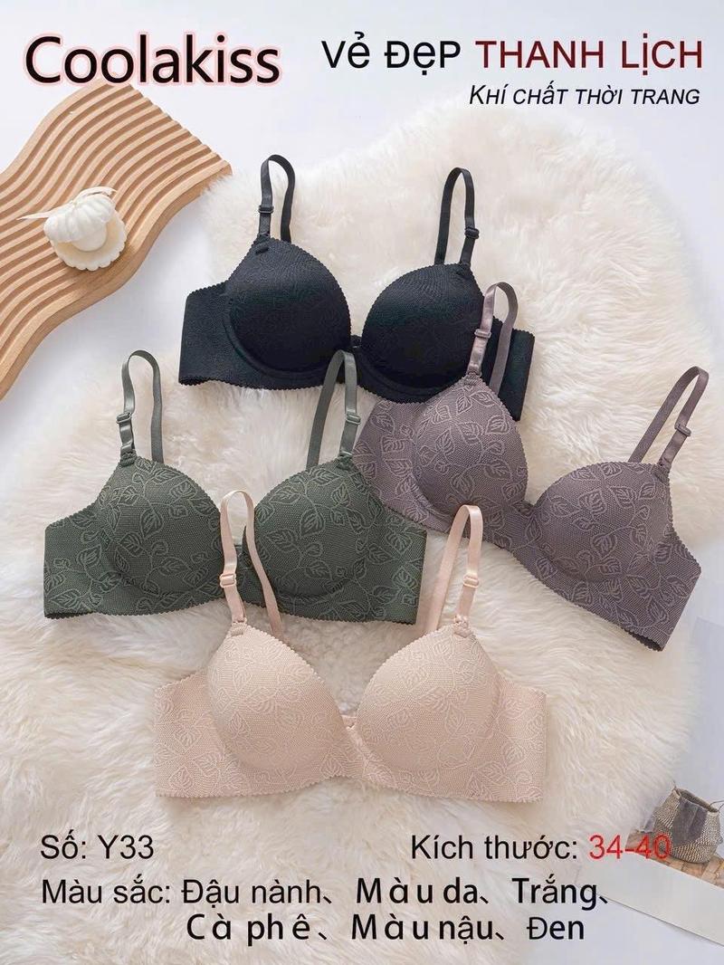 Product Introduction of Set 3 áo lót ᵰgực nữ thiết kế độc quyền cao cấp, su đúc nguyên khối không gọng, đệm tim siêu nâng đẩy 4,5p, siêu mềm, thoải mái, chống trơn trượt, êm mát, chống rách - Y33 6