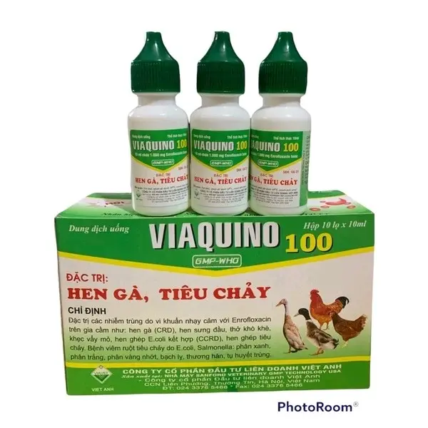 Hen Gà, Tiêu Chảy Viaquino lọ 10ml