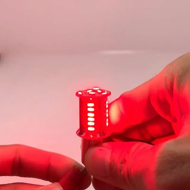 Lampu Stop Belakang Motor Terbaru 2022 LED Stop Runing 30 Mata Bisa Untuk Motor Mobil Universal Warna Merah Biru Putih Kendaraan Motorcycle Strobo 3