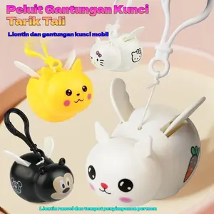 18 model [Selebriti Internet] Babi Terbang Tarik Tali Capybara Beruang Sayap Stroberi Tas Terbang Gantungan Edukasi Kuromi Terbang