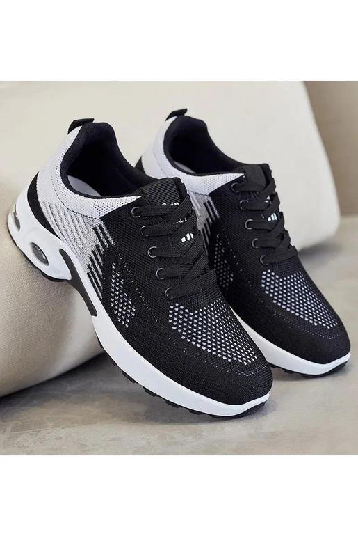Product Introduction of New Running Shoes Ladies Breathable Sneakers Summer Light Mesh Air Cushion Women's Sports Shoes Outdoor Lace Up Training Shoes Comfortable walking shoes for foot protection 18