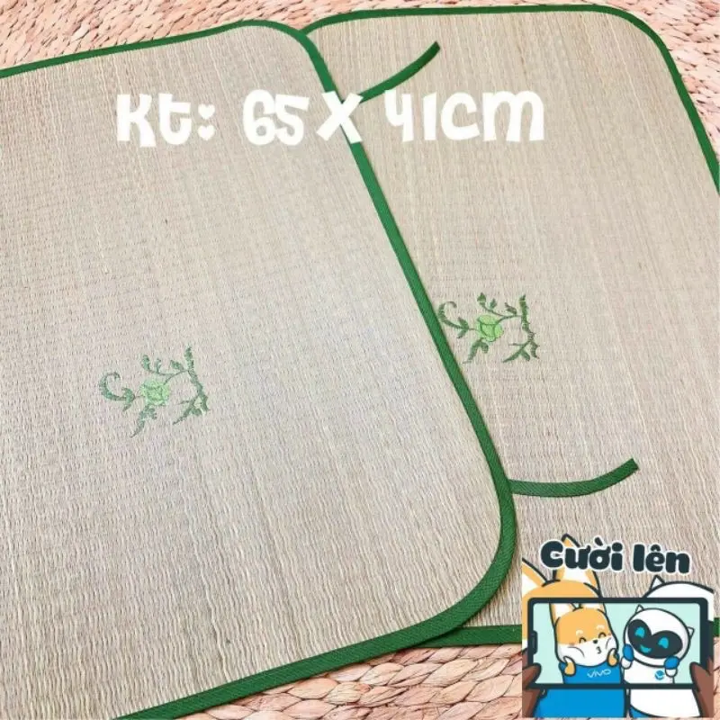 [Cói Đẹp]Chiếu Cói Mát Mùa Hè Cho Bé 2 Size To Và Nhỏ 3