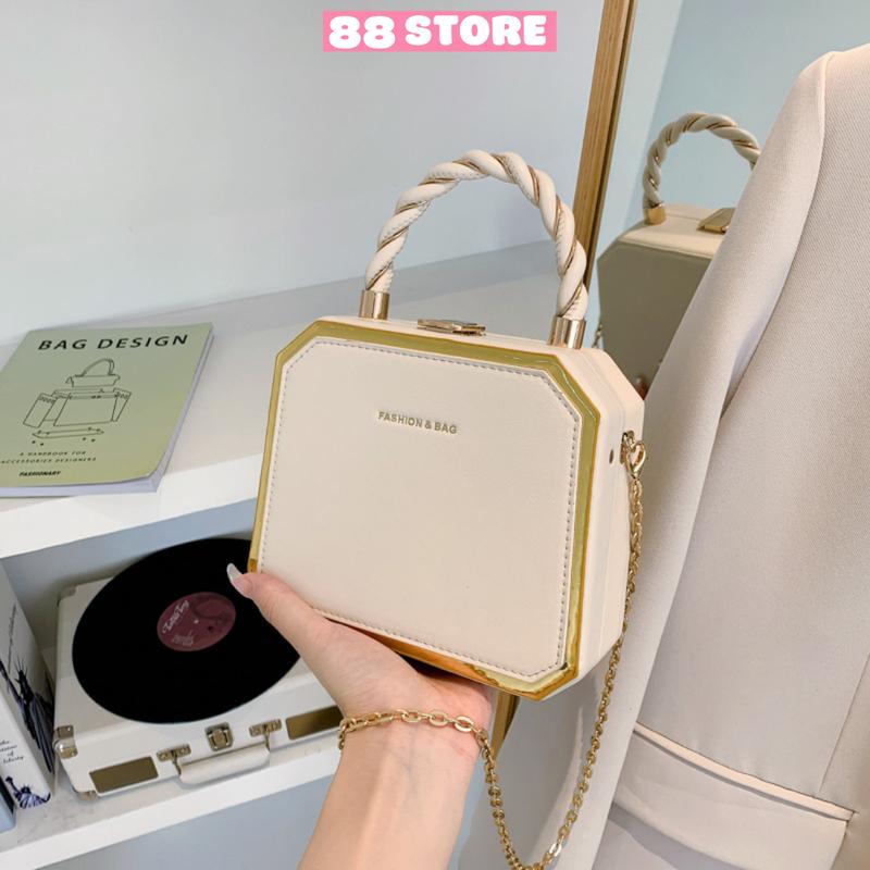 Túi xách nữ cốp đeo chéo đeo vai quai xoắn cầm tay cao cấp đi tiệc đi chơi sang chảnh TX-219A Bag Nhung