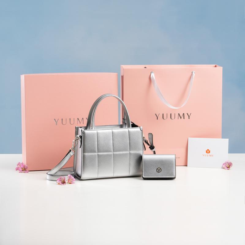 (Độc Quyền Livestream) Túi Yuumy (Thời trang nữ túi đeo chéo da + ví mini - Bộ quà tặng túi xách Rạng Rỡ YHQ02)