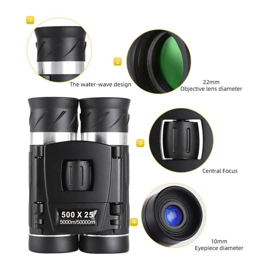 NEW 500X25 Hd Zoom 5000M/50000M Binoculars Telescope Folding Long-Distance Vision Micro Telescope For Camping Outdoor Sports - Image 5