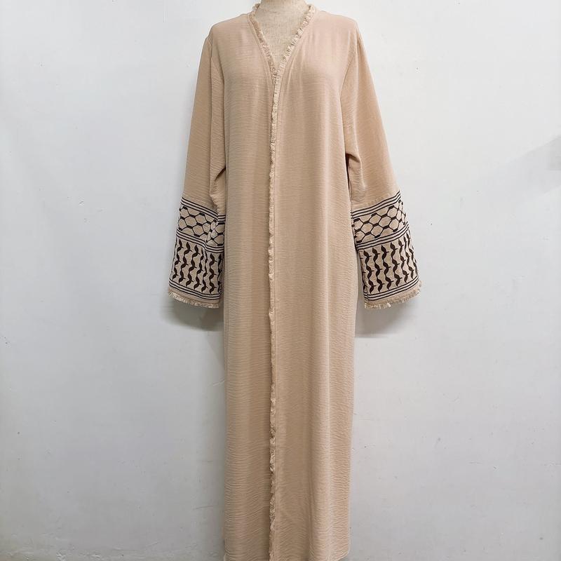 Product Introduction of Minimally embroidered cardigan with beard dress lace 8