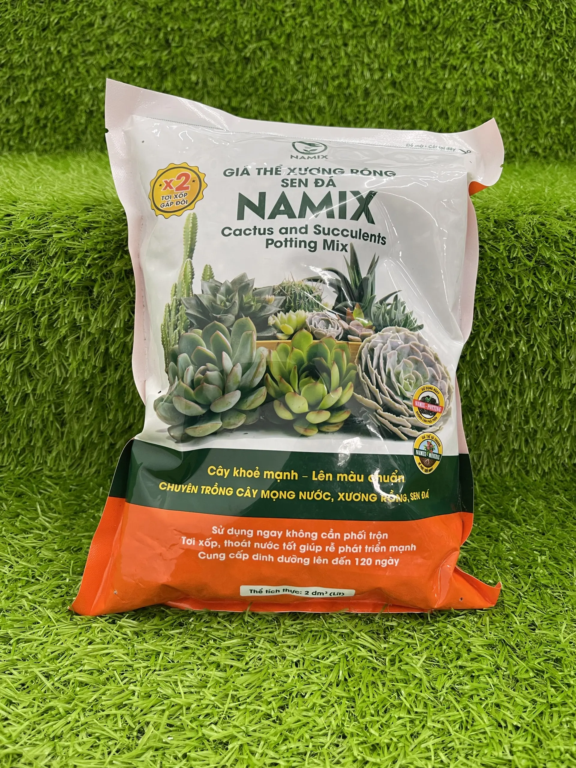 Giá thể xương rồng sen đá và các loại cây mọng nước Namix
