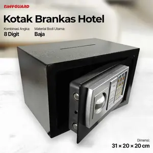 TaffGUARD Kotak Brankas Hotel Safety Box Password 8 Digit 31x20x20cm - 20E  - Tinari
