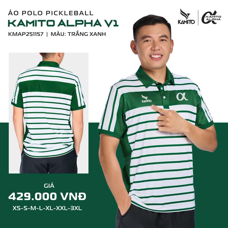 Áo Polo Pickleball Kamito Alpha V1 - Áo Pickerball Kamito, Lý Hoàng Nam mặc thi đấu, Áo Thể Thao Kamito, Áo Thun Thể Thao Kamito, Áo thể thao nam đẹp, đồ thể thao