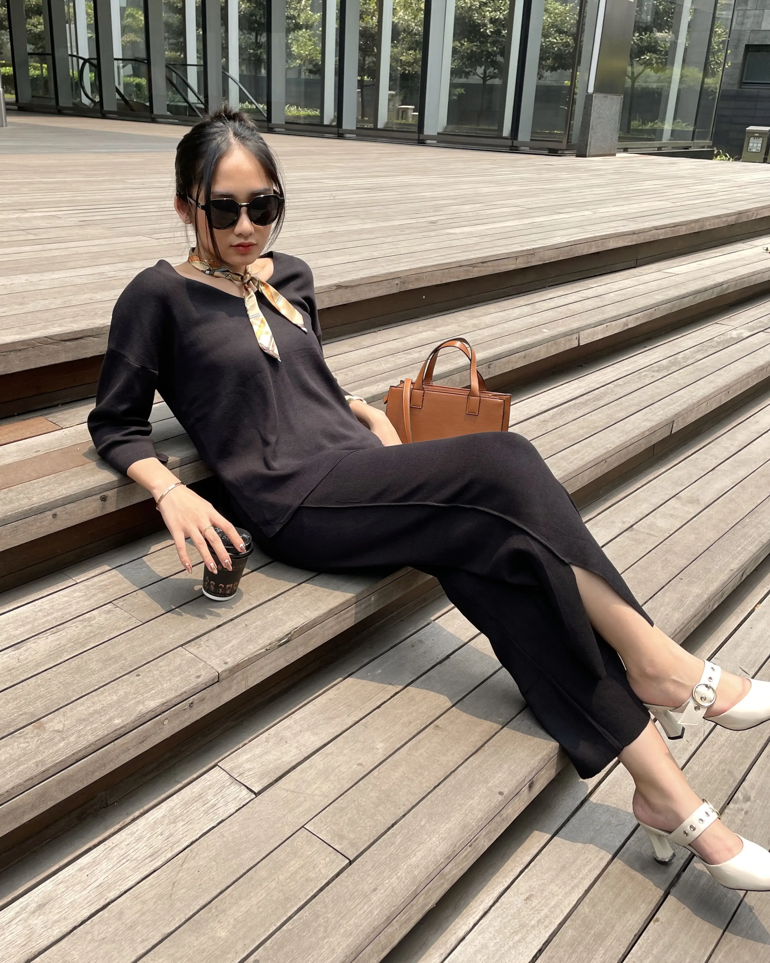 CASSCA - Yolana Knit Pants Set | Setelan Wanita