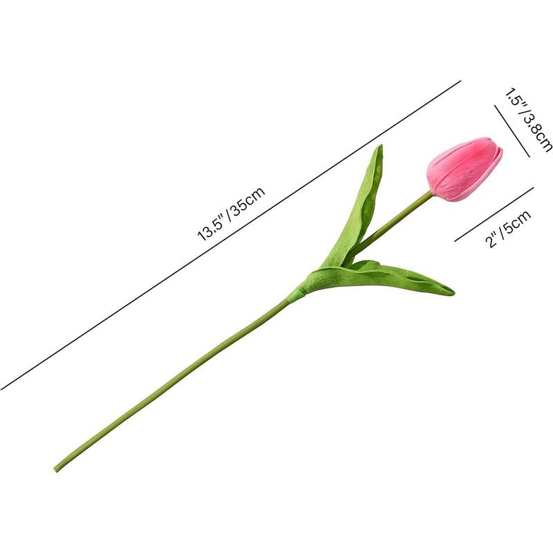 Artificial Tulip Bouquet, Faux Flower Bouquet, Decoration Flower for Home Party Wedding Festival, Fake Flower for Home Kitchen Wedding Holiday Decorations, Valentine's Day Gift Idea 1