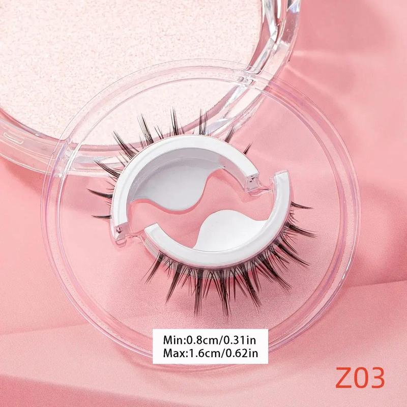 Product Introduction of DIY Reusable Self-adhesive Eyelashes, 1 Pair Natural Fluffy Waterproof Cluster Fake Lashes for Lashes Extensions, False Lashes for Women Eye Makeup Enhancement 17
