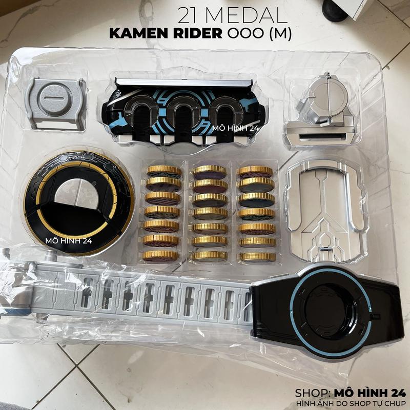 Đồ chơi Thắt Lưng Kamen Rider OOO Driver kỷ niệm 10 năm 21 medal Thắt lưng lõi đồng xu ooz hino eiji DX Bootleg CSM OOO