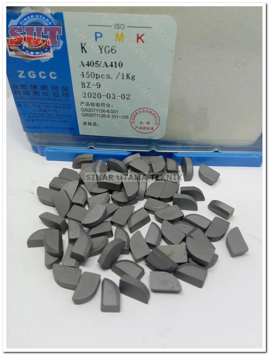 Mata Widia A410 dan A410z YG6 Mata Bubut mata bor sumur Tricon