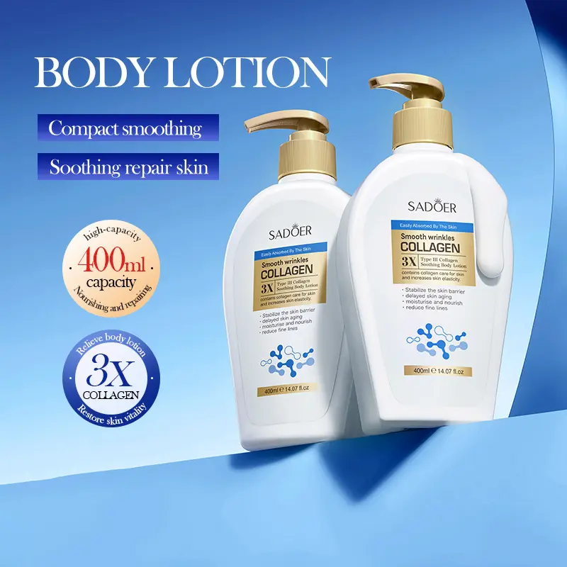 Three-Type Collagen Body Lotion Sadoer Autumn and Winter Moisturizing Body Lotion Moisturizer Comfort Moisture Skin Repair