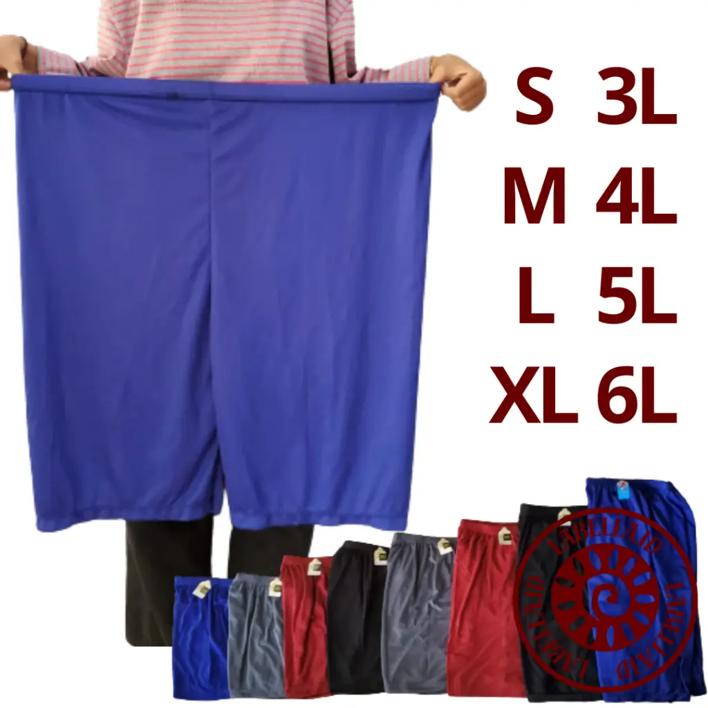 3 PCS SHORT EKSTRA JUMBO DALEMAN WANITA CELANA LEGGING STRIT SIZE XXXXXL LAB96