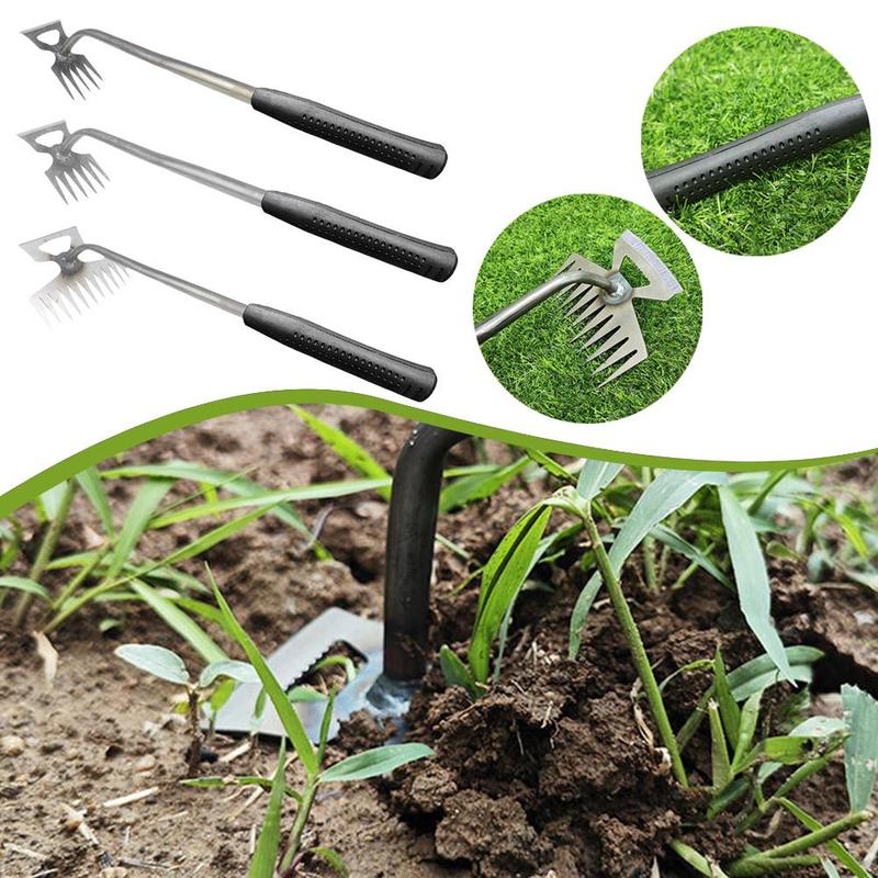 Garden Rake Rooting Grass Pulling Tool Loose Soil Shovel Weeding Tools Gardening I2T3 0