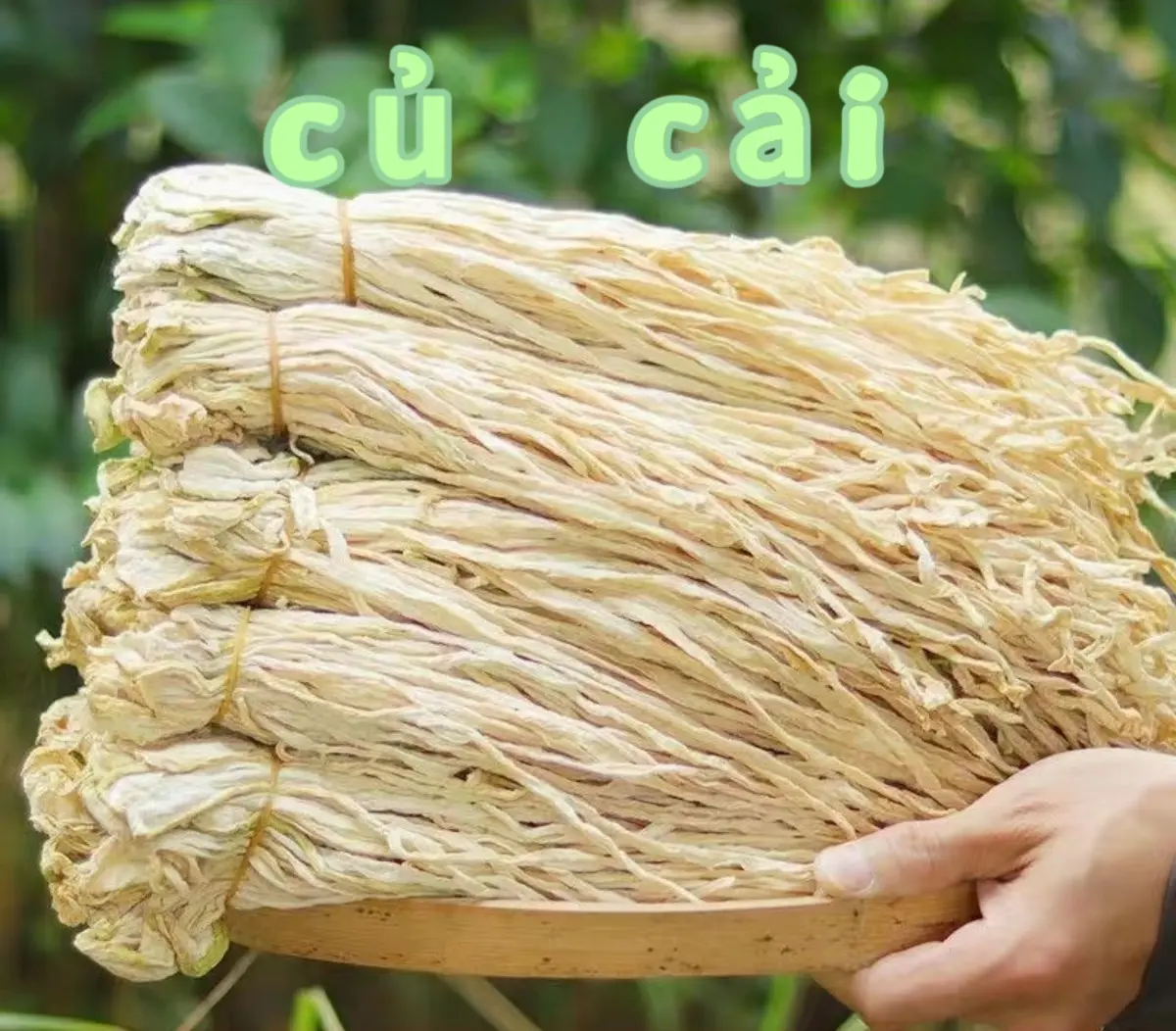 Củ Cải Khô Giòn Rụm (Ngâm nước mềm nhanh, trộn gỏi/xào/nấu canh, phơi tự nhiên giòn tan không chất phụ gia)