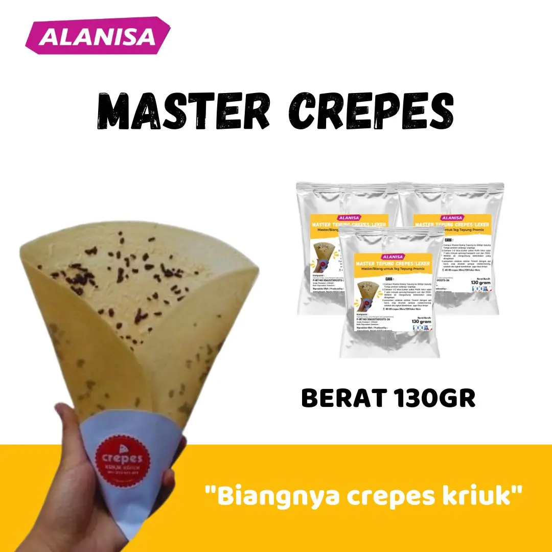 Master crepes 130gr/biang crepes kriuk minimal 5pc - Shop | Tokopedia