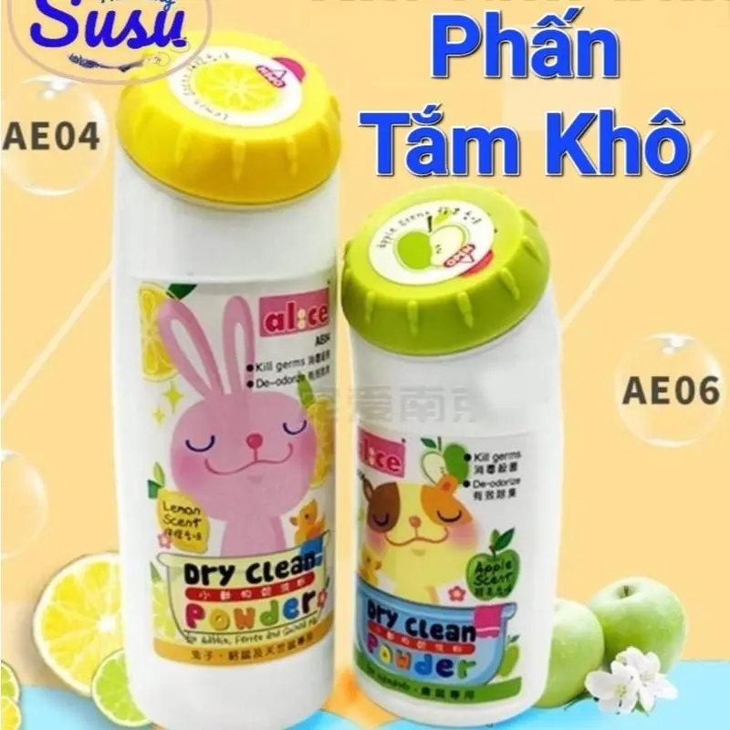 Bột Phấn Tắm Khô cho Thỏ, Bọ, Sóc, Nhím, Chồn, Chichila, Hamster - Hàng Alice 0