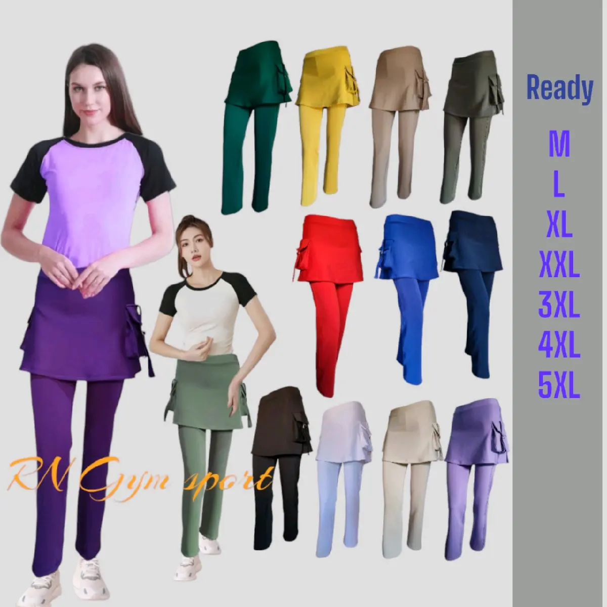 PROMO TERBARU Celana Rok senam kantong bahan scuba premium  yang tebal dan lembut serta elastis Sport