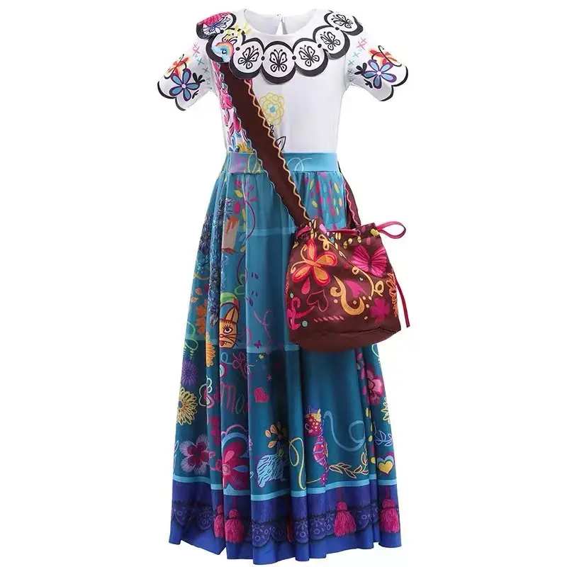 European and American Magic Full House Skirt Children's Costume Role Cosplay Clothes Halloween Cosplay Clothing Gown Dress