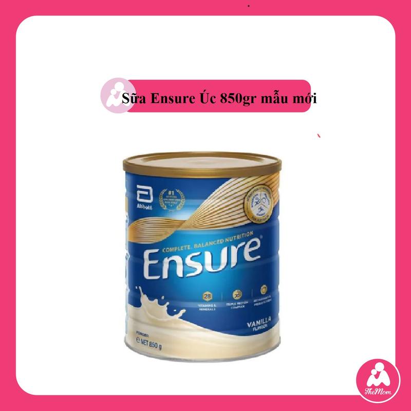 Sữa ensure Úc 850gr mẫu mới