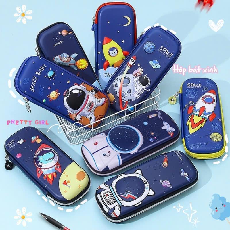 Hộp Bút 3D Dễ Thương Sáng Tạo Cho Bé - Hộp Đựng Bút Họa Tiết In Nổi 3D Vải Chống Thấm Nước Nhiều Mẫu Cute.