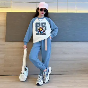 Setelan Anak Perempuan Roblox 85 Sweater Set Celana Jogger Fleece Premium Nyaman Usia 3-14 Tahun Fashion Casual Sporty Bahan Fleece Cocok Untuk Santai Jalan-jalan