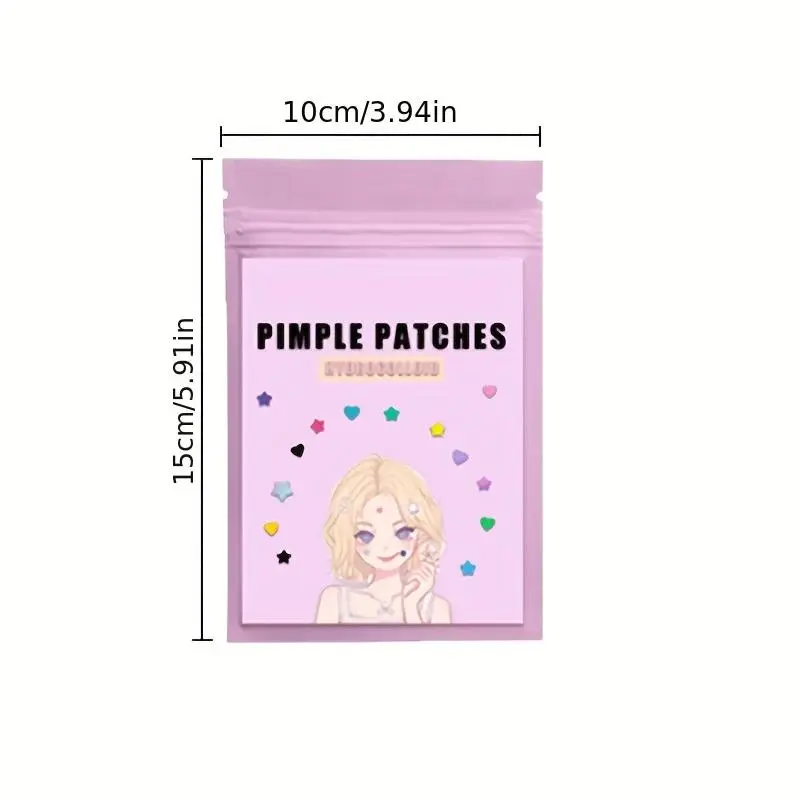 Colorful Star Shaped Acne Patches, Cute Acne Cover Patches, Hydrocolloid Acne & Pimple Strips, Skin Care Products for Women & Men 1