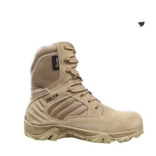 Delta Sepatu Delta Forces 8" Desert Black Tactical Shoes Karet Pria Boots Hitam 1