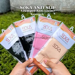 (KZR) Kaos Kaki Soka Anti Slip Premium - Jempol Polos Standart Nylon