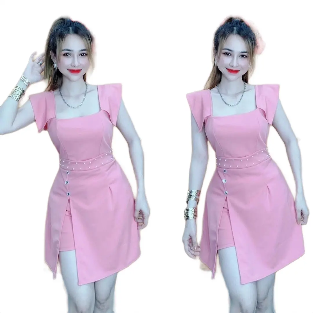 SÉT ÁO PHÔM DÀI KÈM QUẦN ĐÙI-SIÊU HOT.TAK23 Nữ Cotton Women Thun Top Kem Màu Đen