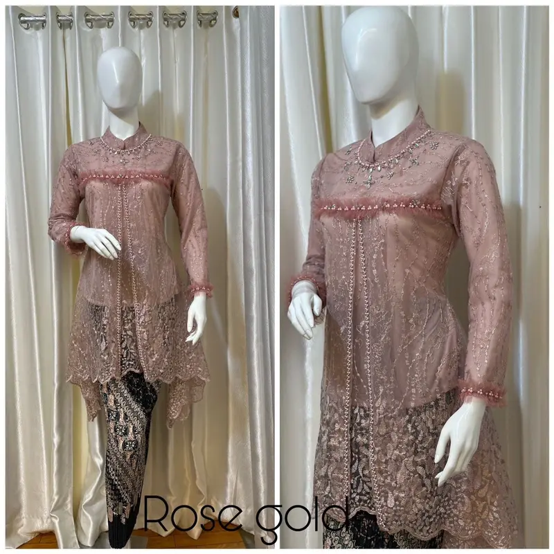Kebaya Modern Baby Doll Payet Polos 2