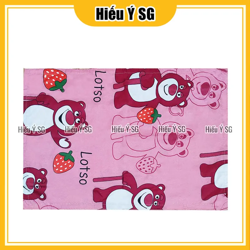 Áo gối 30x50cm cotton poly Hiếu Ý không khoá kéo cho ruột gối nhỏ, gối trẻ em 4