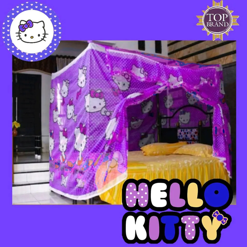 Kelambu Hello Kitty Jumbo Ukuran 180x200