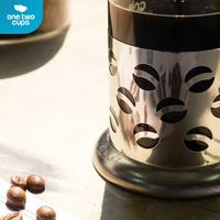 Gambar One Two Cups French Press Coffee Maker Pot Plunger Borosilicate 350ml - KG72 - Silver, Bean dari Usea Official Store Kota Administrasi Jakarta Barat 3 Tokopedia