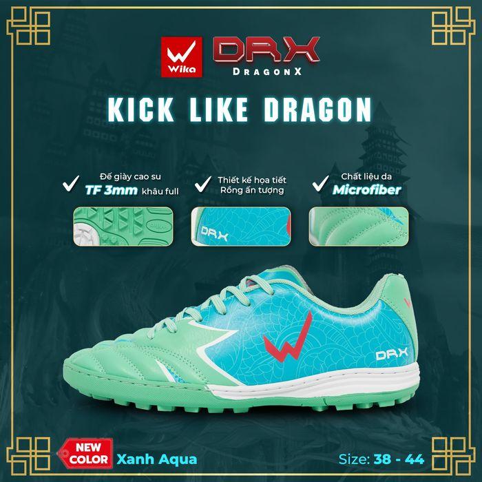 Giày Đá Bóng Wika Dragon DRX Chính Hãng, Giày Đá Banh DRX Hoàng Đức khâu full đế Sport