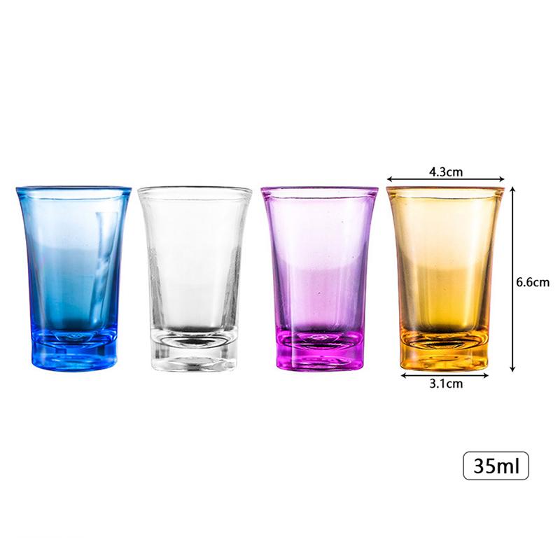 Product Introduction of [RSW]4Pcs 0.5 ounce heavy duty sht glasses machine made lead free glass liquor glass Drinkware Plastic 41
