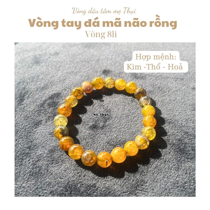 Vòng manao rồng 8li, 6li hợp nữ mệnh Kim - Thổ - Hoả [Vòng dâu tằm mẹ Thụi) Bàn Tay Phụ Kiện Đeo Tay phong thủy vòng tay 5